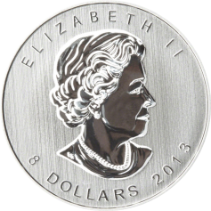 Серебряная монета Канады 8 долларов "Полярный медведь" 1,5 Oz, 2013г., Ag 9999